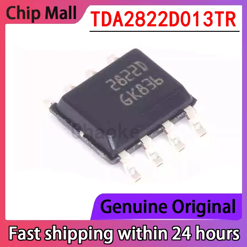 2PCS 2822D TDA2822D013TR TDA2822D SOP-8 Audio Amplifier New Stock