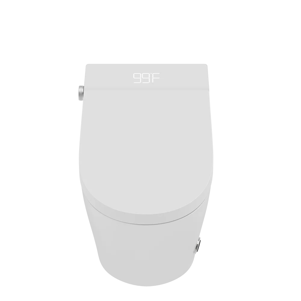 Inodoro de bidé inteligente con tanque de agua incorporado, modos de lavado múltiple, Control remoto, asiento calefactable de bidé inteligente moderno de lujo