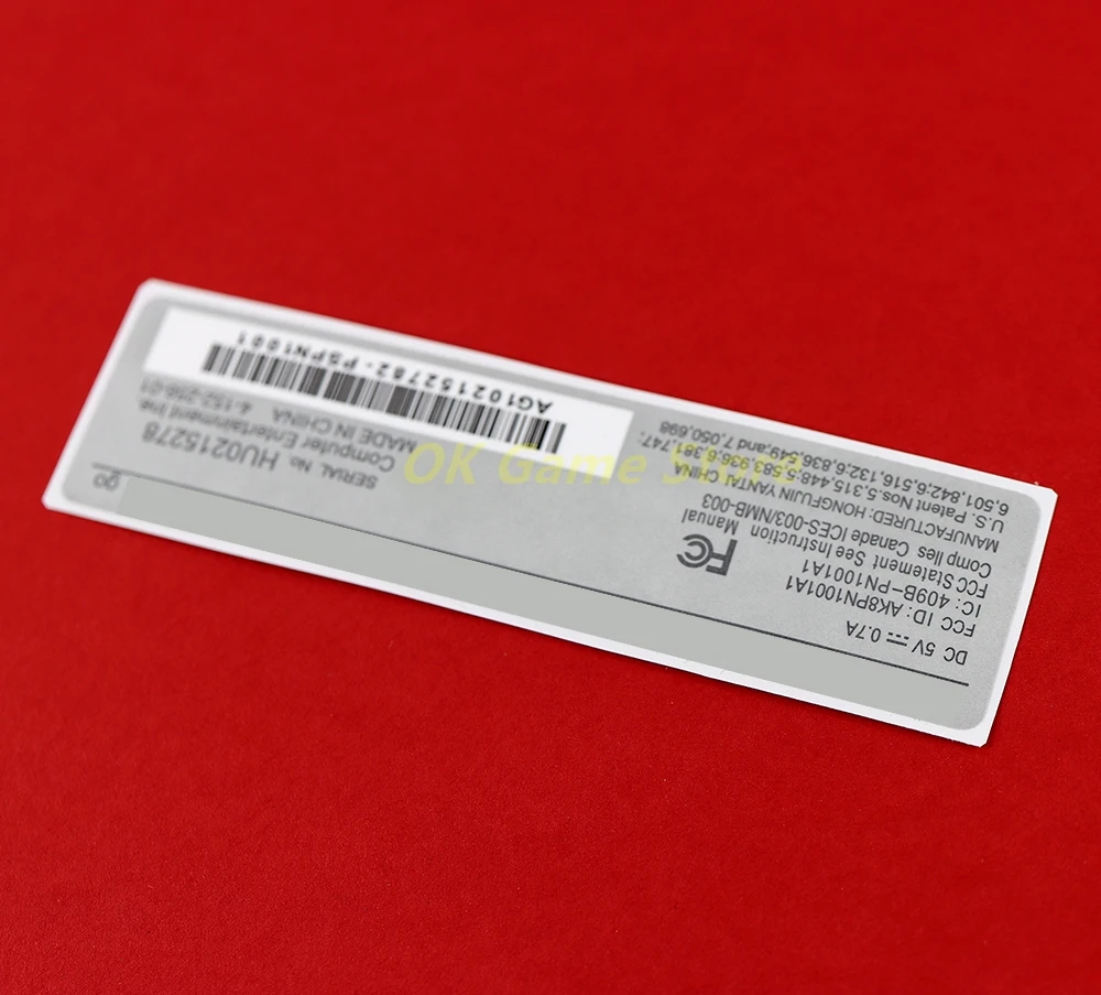 2pcs For PSP GO Game Console Warranty Seal Back Label Stickers Replacement For PSPGO