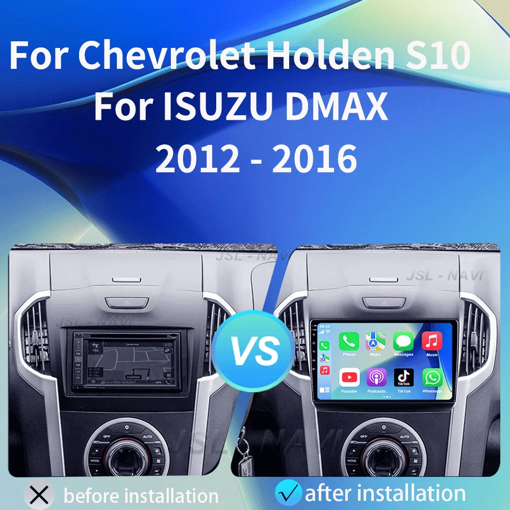 راديو السيارة أندرويد 15 مشغل Carplay لشروليه هولدن S10 تريل بليزر كولورادو ايسوزو DMAX راديو GPS الصوت الوسائط المتعددة ستيريو B #3