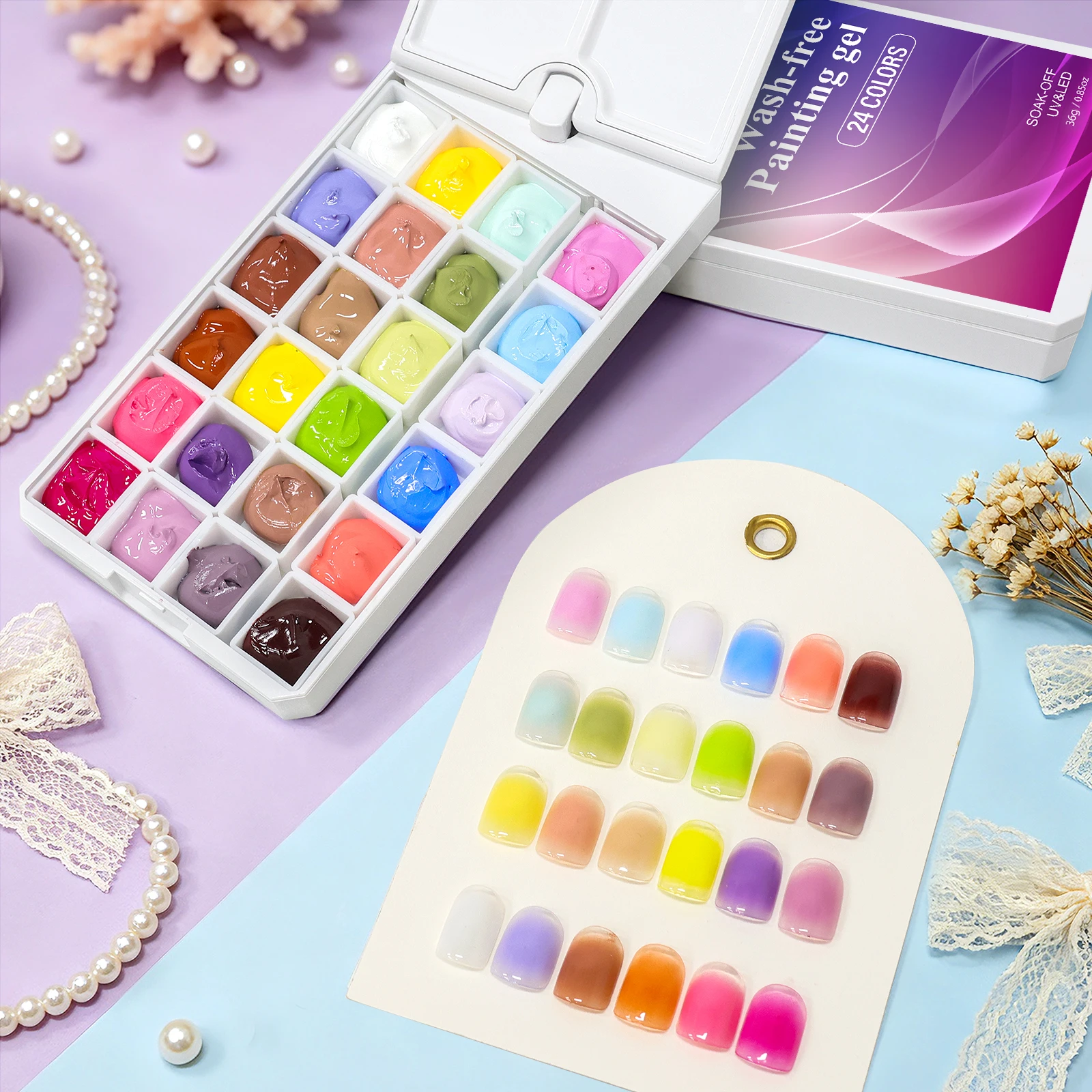 Crafting Resin - LIMEGIRL Palette di Gel per Pittura