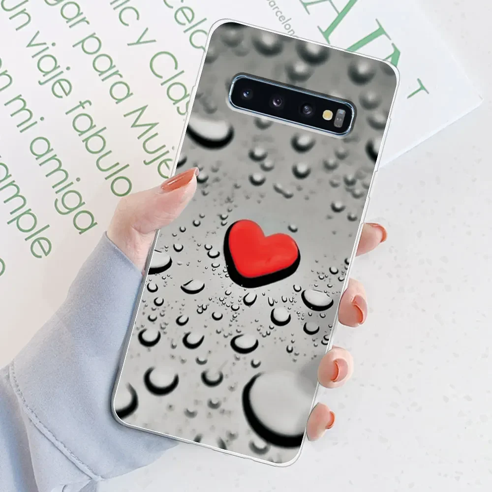 For Samsung S10 5G Case S10 Plus Watercolor Marble Transparent Cases For Samsung Galaxy S10 Plus S10e Cover Silicone Back Bumper