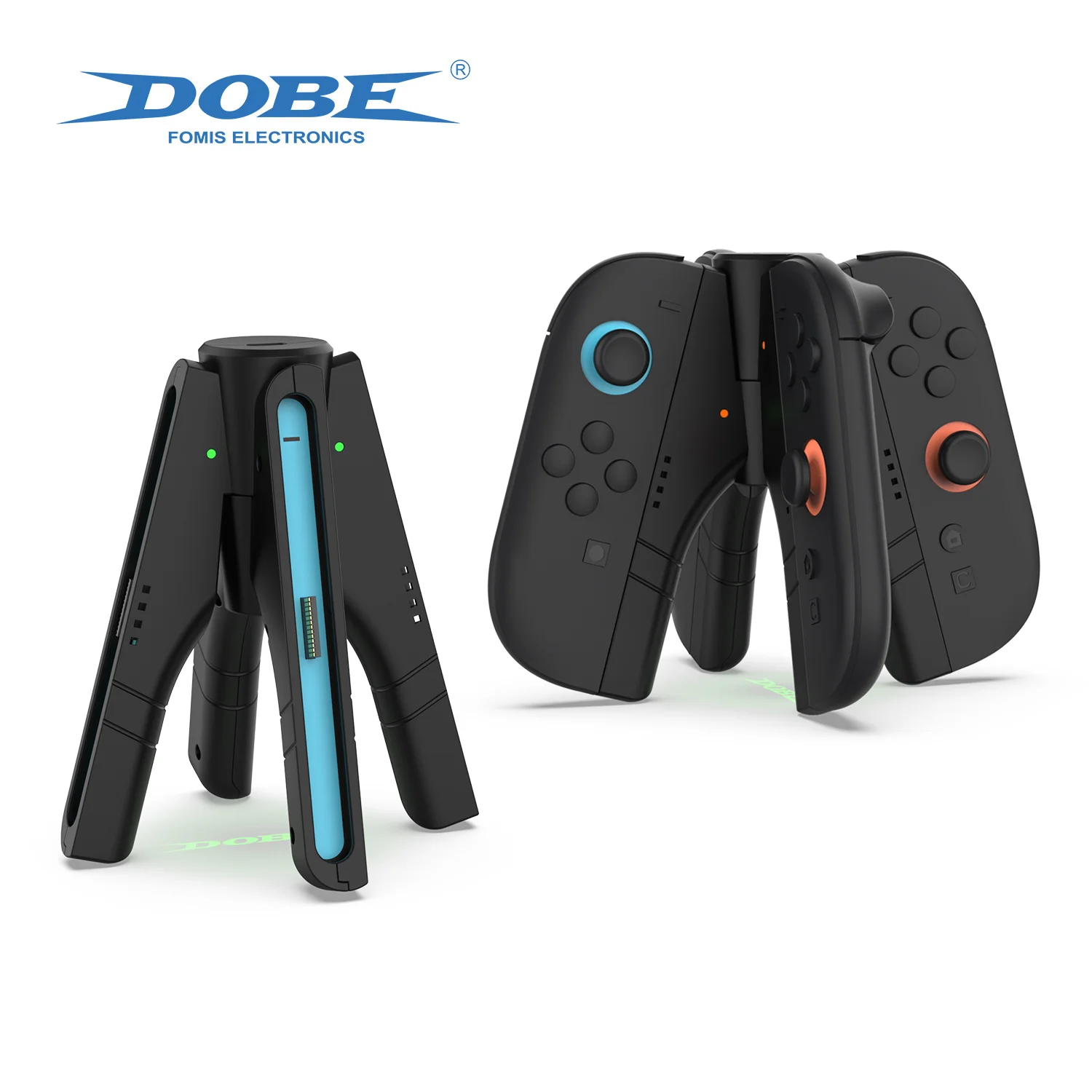 DOBE Separable Magnetic Charging Stand TNS-3156 for Switch 2 Gamepad with Charging Indicator,Two-in-One Charging Grip