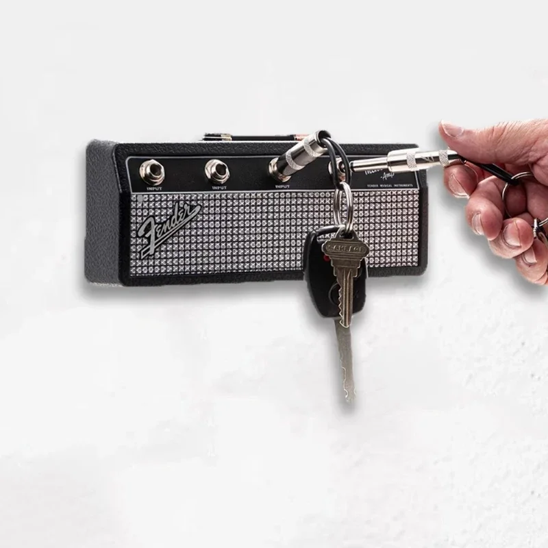 Kreativer Schlüsselhalter im Retro-Design mit Radio-Stecker-Optik, Wandmontage, Zinklegierung, Schlüsselorganizer, Musik-Schlüsselaufbewahrungsrahmen