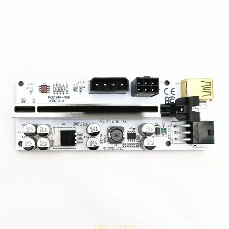 

LX0B PCI-E ROSER CARD PCI для Express 1x до 16x Extension USB3.0 Кабель 6PIN Minin