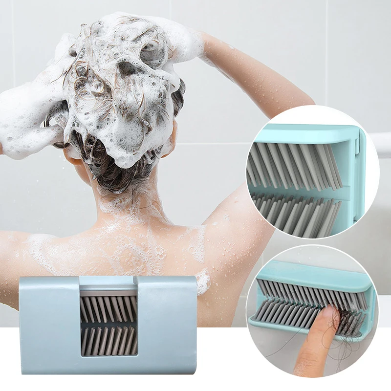 

Shower Hair Catcher Wall Silicone Bathroom Hair Catcher Adhesive Bathtub Drain Hair Catcher For Bathroom Bathtub Detachable Hook