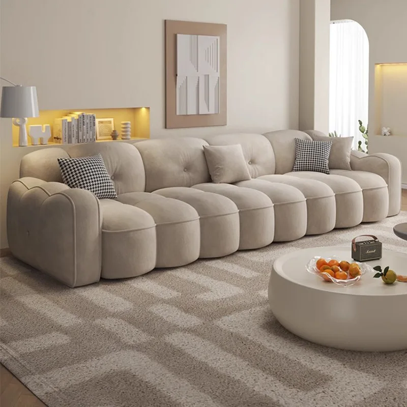 

Nordic Designer Living Room Sofas White Modern Style Floor Cloud Sofa Loveseat Lazy Divano Da Soggiorno Couches Furniture