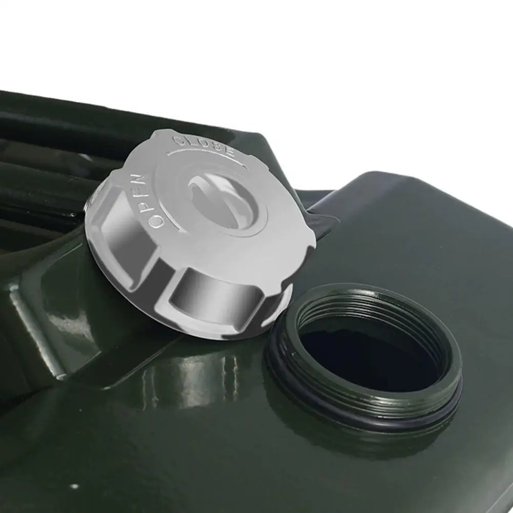 Gas Can Replacement Spout with Aluminum Head Plastic Fuel Tube Cap Kit for Round Cans