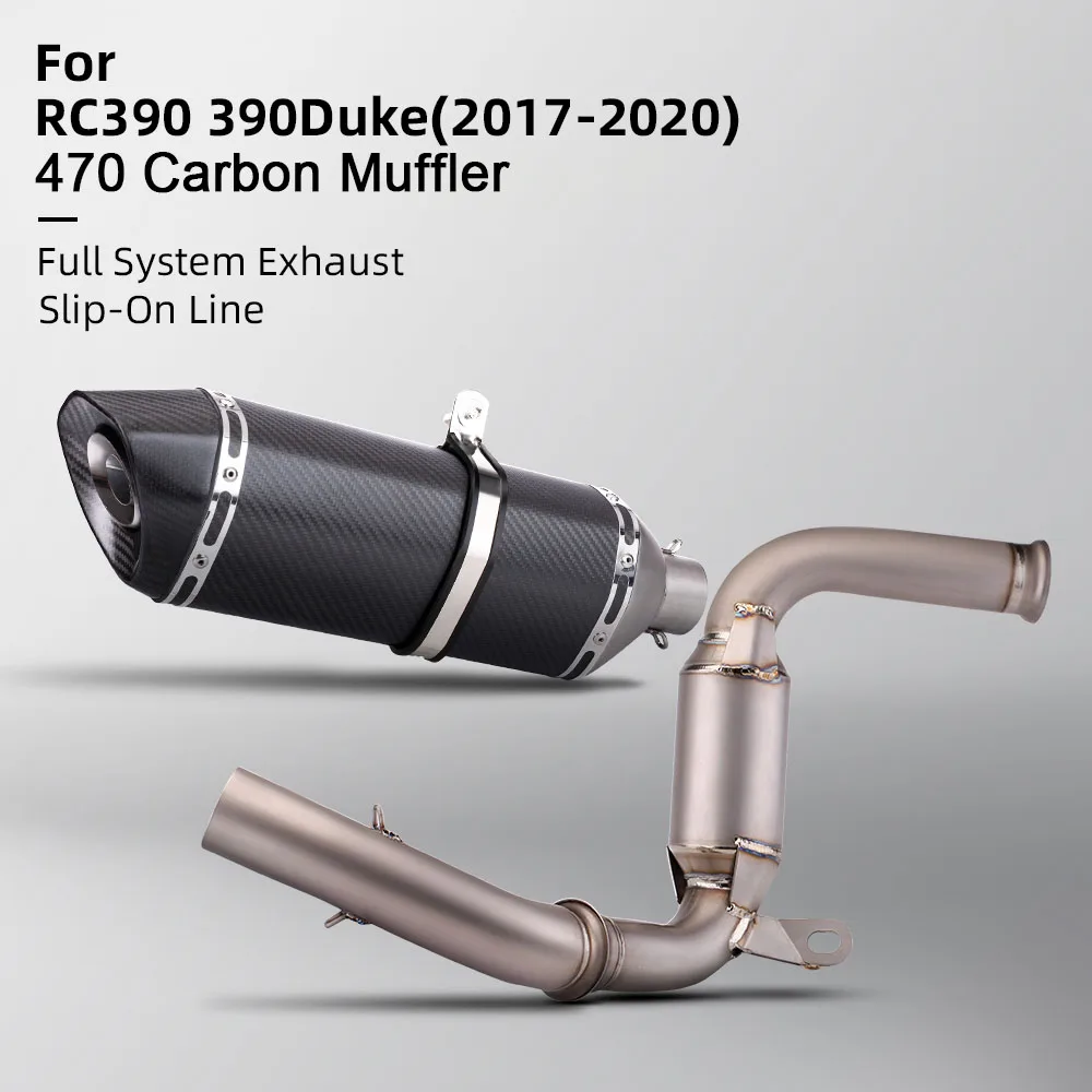 

Для 125 250 390 DUKE RC390 мотоциклетный соединитель выхлопной трубы среднего звена, надеваемая выхлопная система 2017 2018 2019 2020