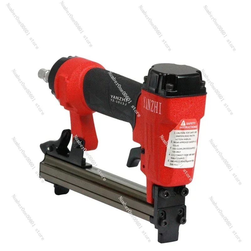 Pneumatic Staple Gun/Nail Gun Finish Nailer and Stapler 1.2x0.6mm Nail, 4-7Bar for DIY Project and Upholstery