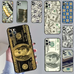 Dollars Money Case For iPhone 16 13 11 12 14 15 Pro Max mini XR X XS MAX Plus Cover Cases
