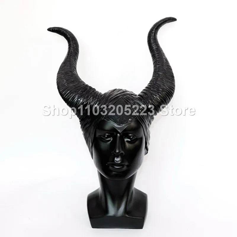 Halloween Costume Accessories Forest Witch Cowl Headdress Black Queen Cowl Hat Headband Deluxe Magic Witch Headpiece