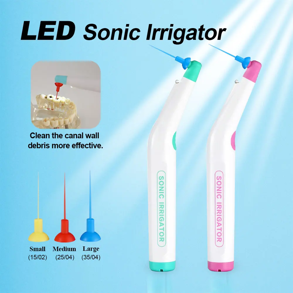 

Endo Cleaning Odontologia LED Sonic Irrigator Dentistry Sonic Activator With 90 pcs Tips For Endo Root Canal