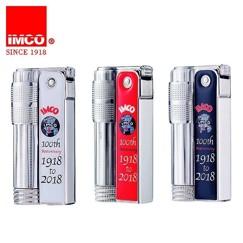 IMCO-Mechanical Kerosene Lighter, Flint Wheel, Windproof, Limited Edition, Cigar Men's Igniter, Original, 100th Anniversary