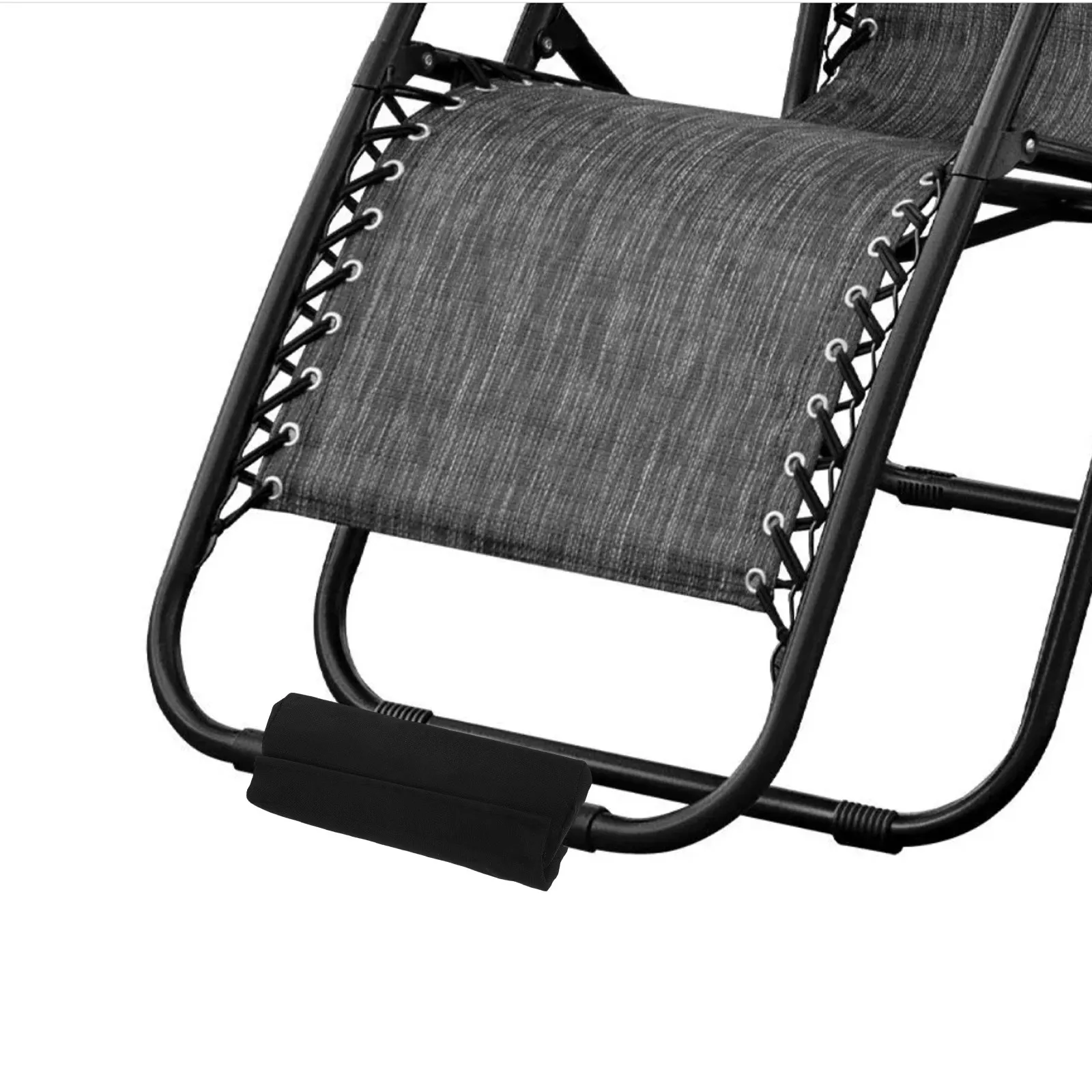 1Pair Folding Patio Chair Footrest Cushion Outdoor Lounge Lawn Leg Rest Comfortable Non-Slip Waterproof Foot Pad view 4