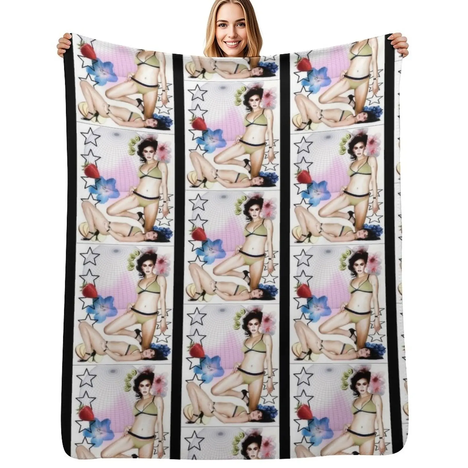 

Enya Unmanzor Collage Throw Blanket valentine gift ideas Single Bed Furrys Blankets