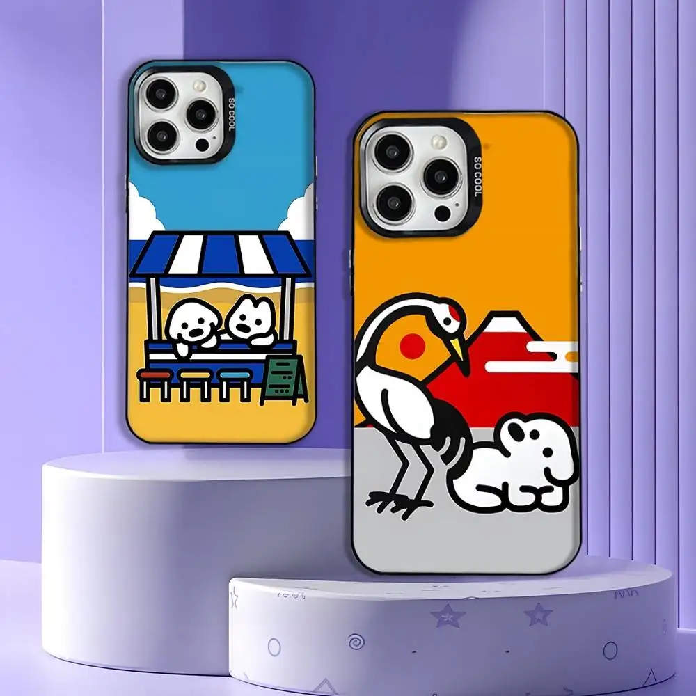 

Cute Matsui Art Phone Case For iPhone 17,16,15,14,13,12,11,Pro,Max,Plus,E,Air,Mini Anti Fall Black Bumper