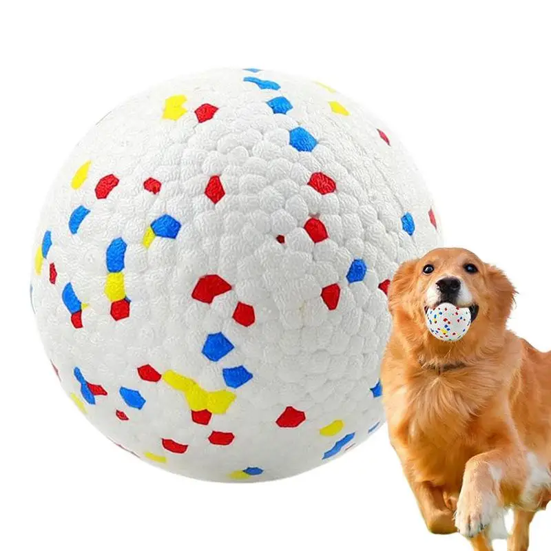 Dog Teething Ball Bouncy Ball Teething Toys Puzzle Toy Pet Teether Tennis Balls For Puppies Small Animals Dogs