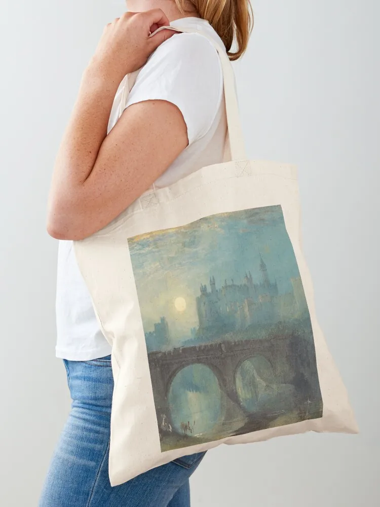Joseph Mallord William Turner - Alnwick Castle, Northumberland Tote Bag tote bag men Cloth bag Handbags