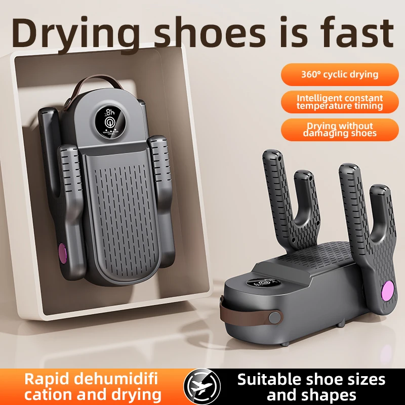 المبيعات الساخنة مجفف الأحذية المحمولة ذكي طوي مجفف الأحذية مع الموقت للأحذية تعقيم وإزالة الروائح الكريهة