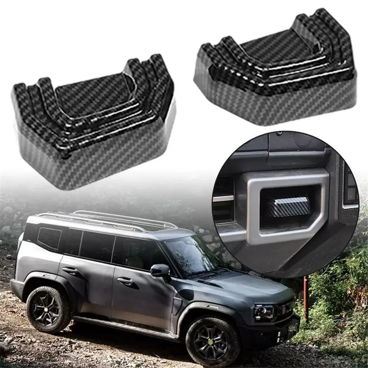 Off-Road Trailer Cover Trim Stickers Trailer Hook Cover Exterior Trim for Chery Jetour Traveler T2