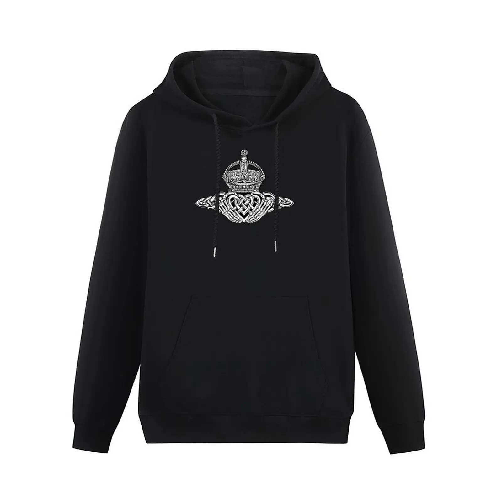 Skeleton Claddagh Black and White Pullover Hoodie autumn new products korean style clothes oversized hoodie