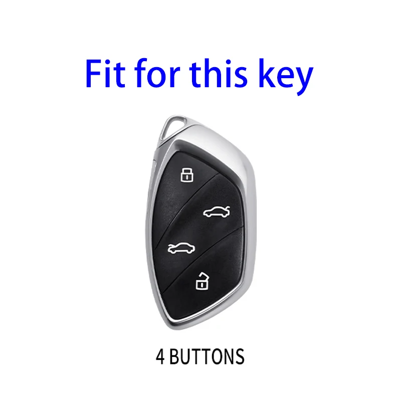 Car Smart Key Case Cover Fob For Roewe Marvel-X Feifan Marvel-R 2018 2019 2020 2021 Soft TPU Keyless Protector Shell Accessories