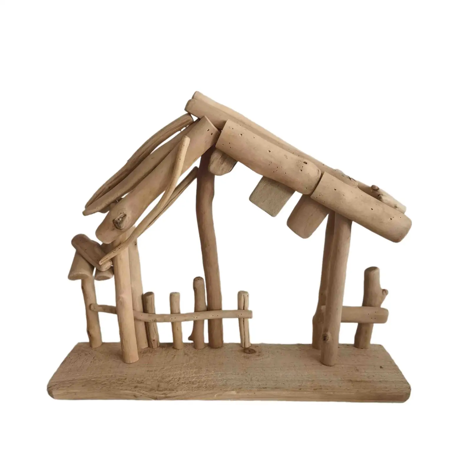 النمط الأوروبي عيد الميلاد الراتنج مدير الديكور مدير خشبي مستقر في الهواء الطلق مشهد المهد للمنزل سطح المكتب عطلة حفلة هدية #5