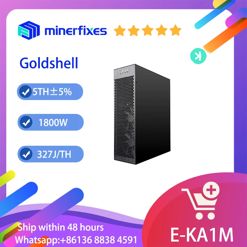 

Новинка, электронная сигарета Spot EKA1M 5T Kaspa Miner, криптовалюты KAS, бесшумная машина для добычи, только Майнер, лучше, чем KA BOX Pro KAS Coin