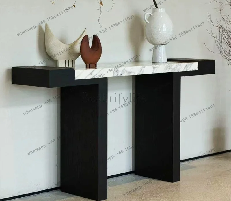 Italian minimalist high-end wall strip case strip several modern simple small apartment entrance