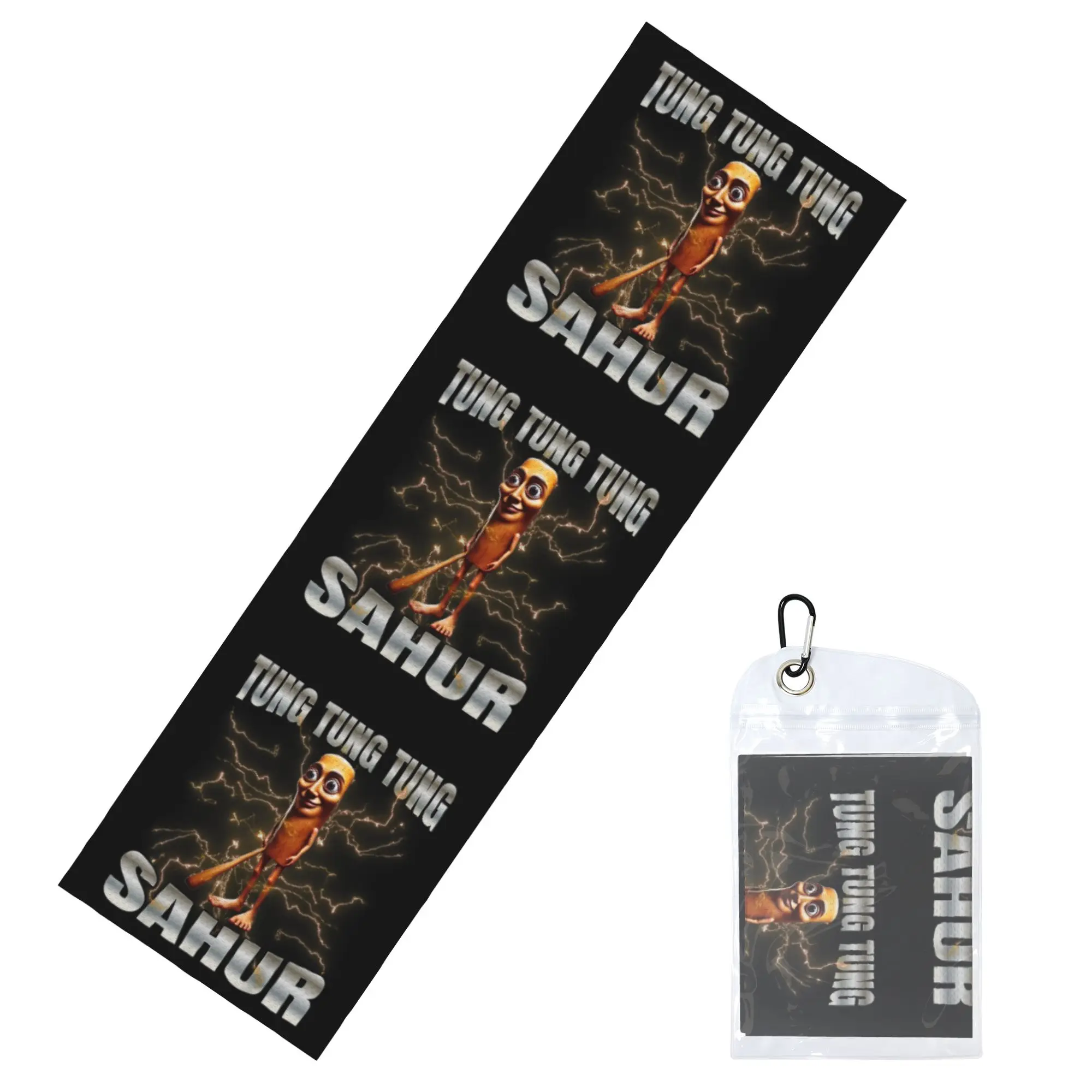 Tung Tung Tung Sahur Funny Meme Italian Brainrot Cold Exercise Towel  Yoga And Fitness Running Activities Travelling Towels