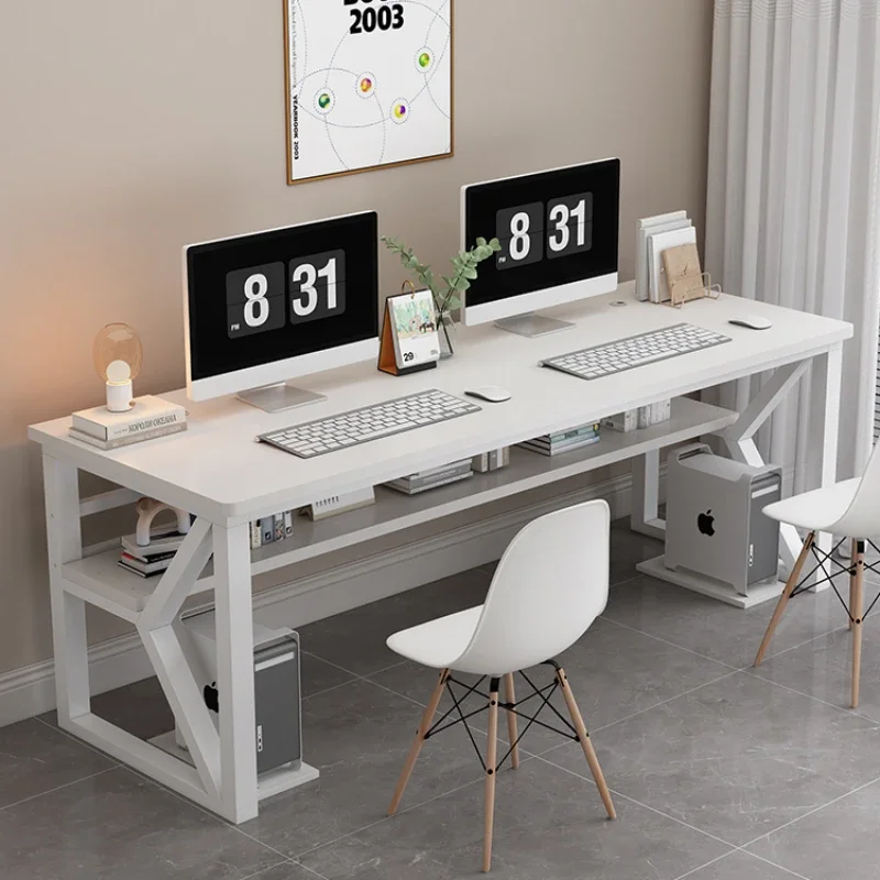 White Storage Office Desks Simple Student Gamer Laptop Stand Study Office Desks Writing Bedroom Muebles Furniture