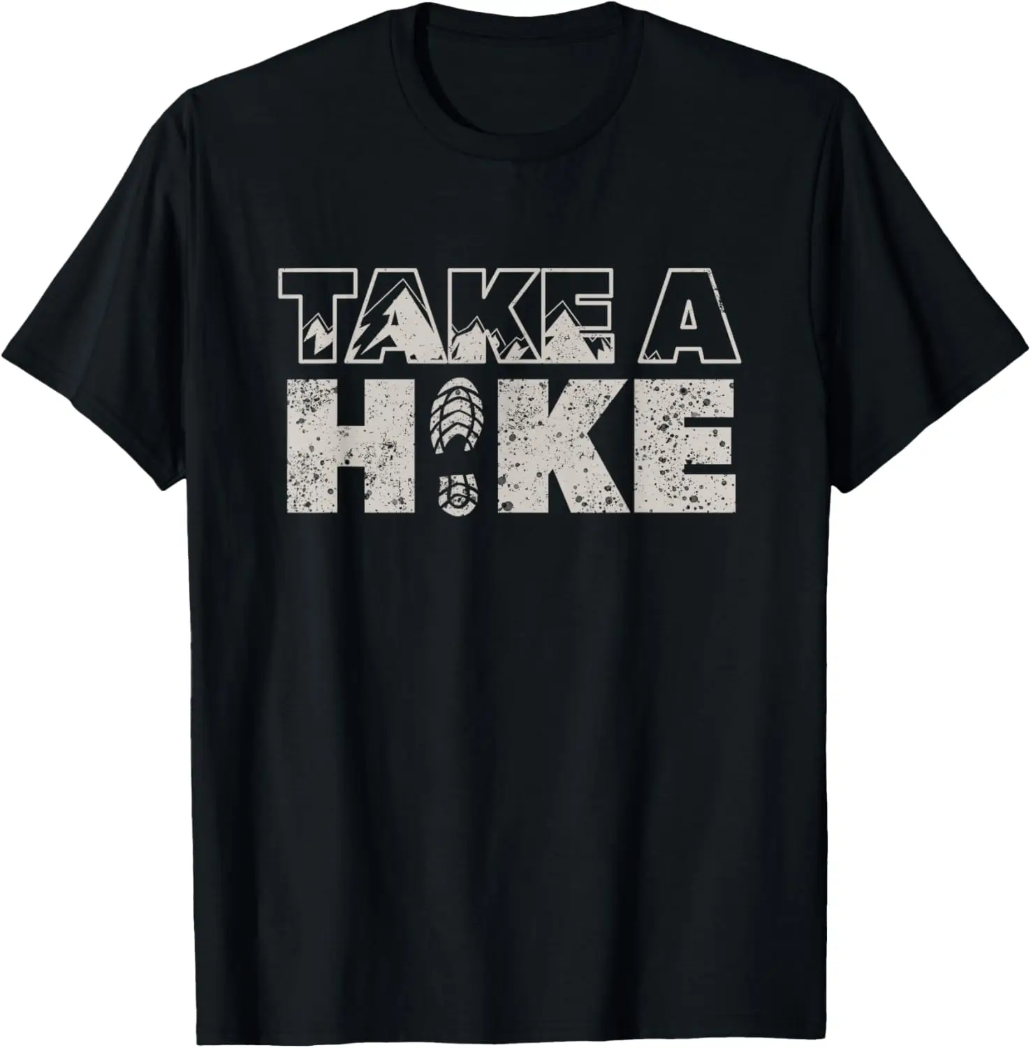 TAKE A Hike Vintage Outdoor Mountain Hiking T-Shirt 100% Cotton Trendy Y2K Short-Sleeve Tee – Soft, Quick-Drying, & Moisture-Wicking; Ideal for Sports or Casual Wear; Great Gift for Christmas or Halloween.