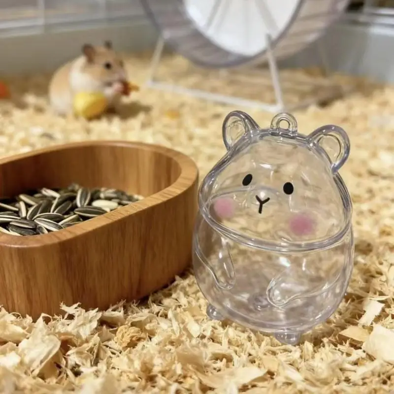 1 Stück Niedlicher Transparenter Haustier-Fellsammler in Hamsterform mit Abnehmbarem Pflegekamm für die Käfierreinigung – Detail 16