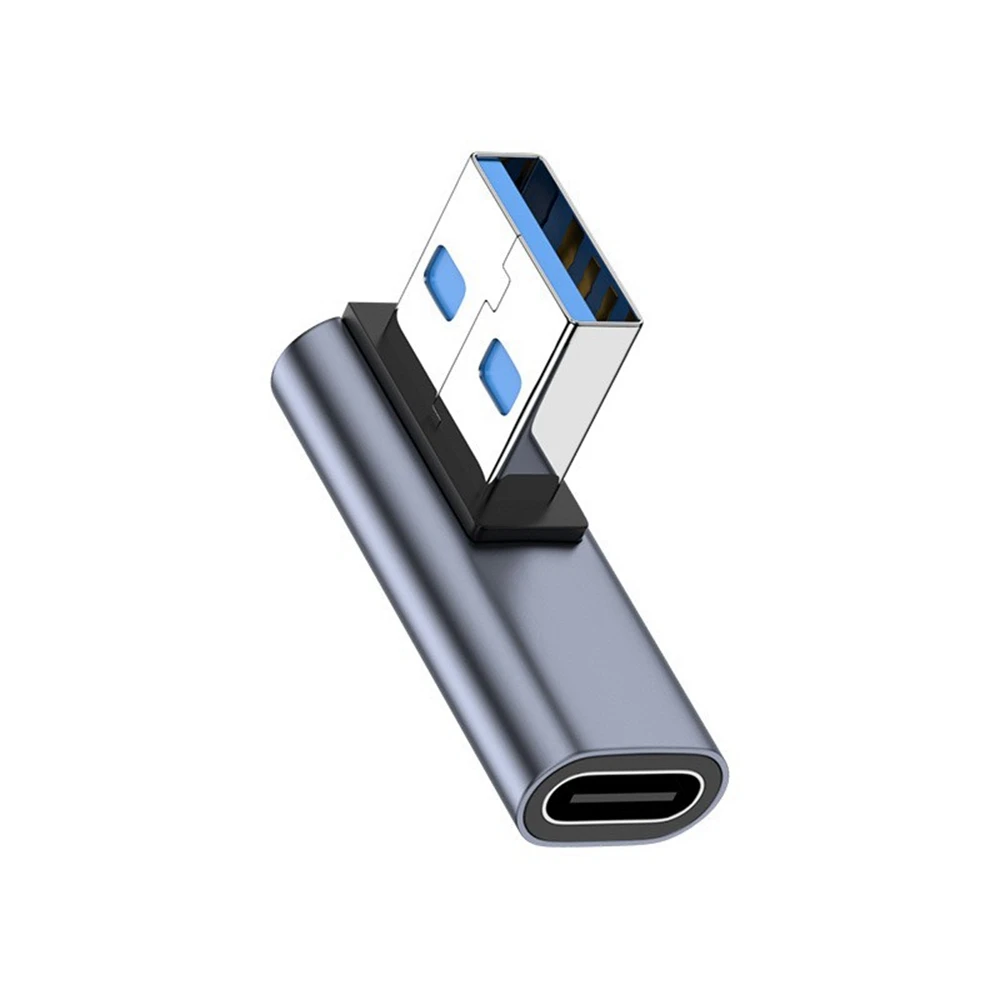 Ángulo recto 90 °   Convertidor tipo C hembra a USB 3.0 macho Adaptador USB-C G32B