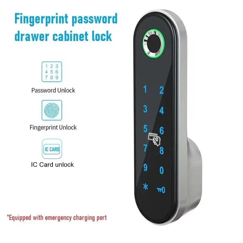 Sauna Cabinet Fingerprint Lock Biometric Fingerprint Drawer Lock Password Smart Lock Zinc Alloy Smart Electronic Locks