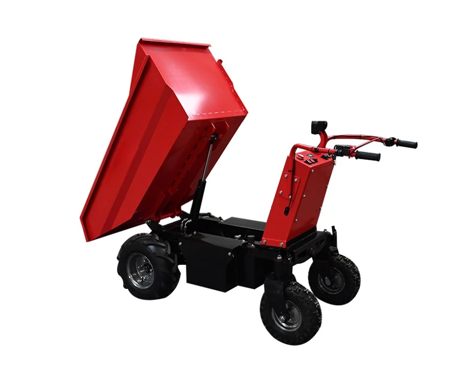 

Classic Hand Push Wheeled Tipping Truck Self-Dumping Hopper Cart Heavy Duty Steel Utility Transport Wagon