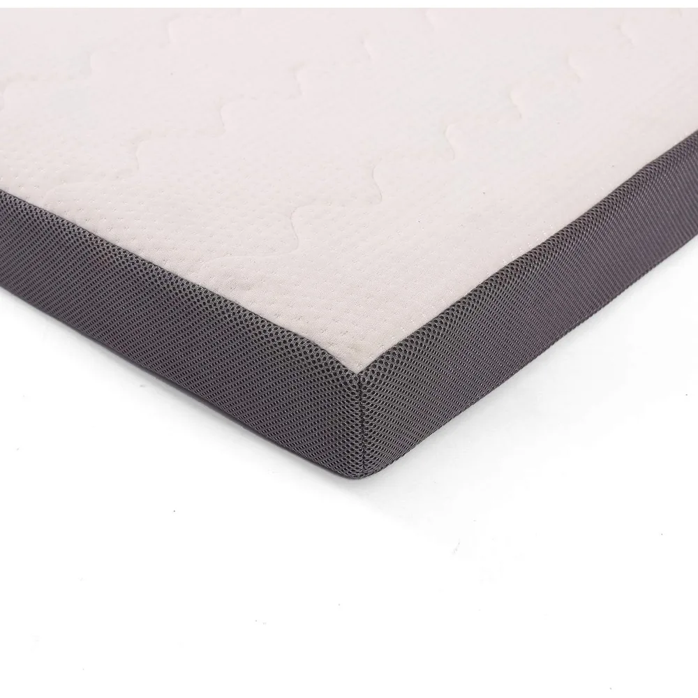 4-Inch Foam Soft Mattress for Kids, 30D Single Bed, Bunk & Daybed, 63x27 Inches