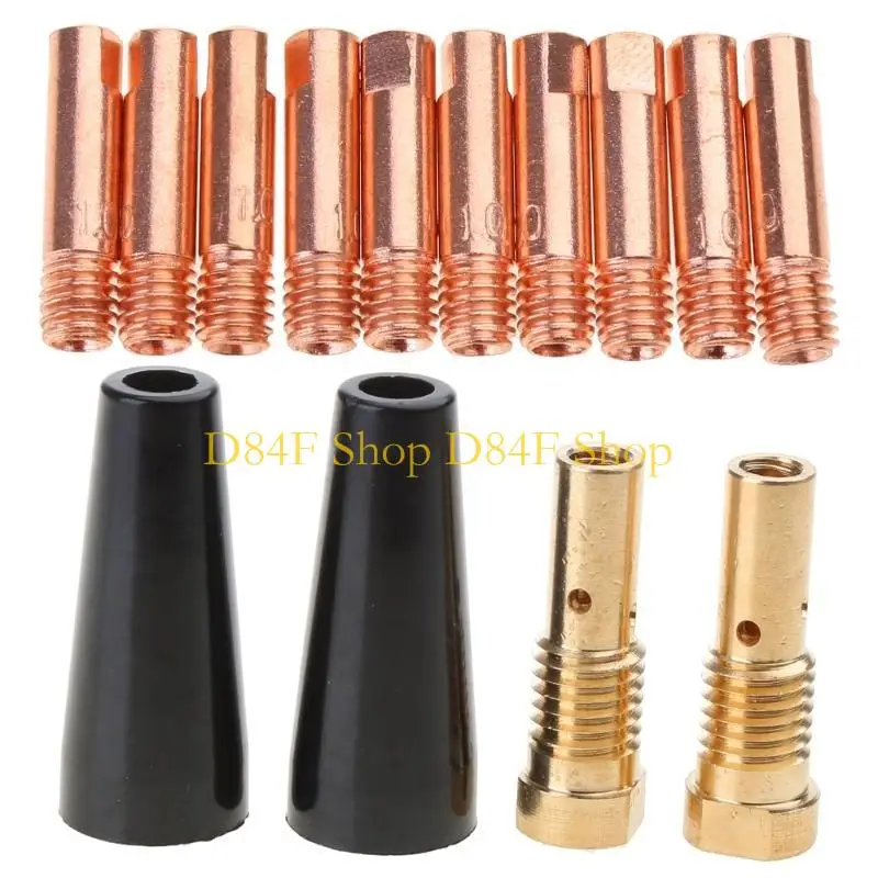 D84F 14AK Flux Cores Gasless Nozzle Tips MIG Welding Contact Tip 0.8mm 0.030''
