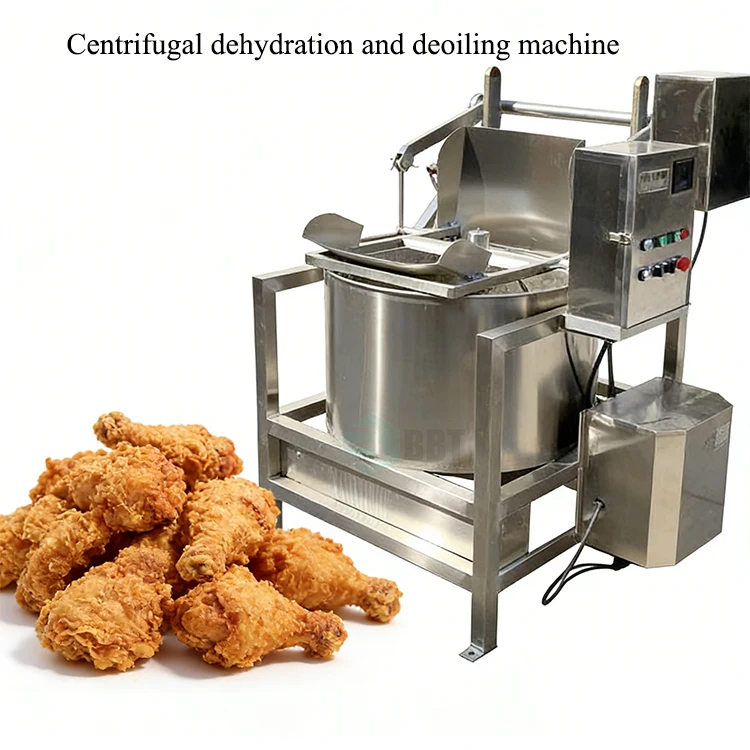 Durable Centrifugal Dehydration and Deoiling Machine Stainless Steel Body for Long Term Working Use Customized