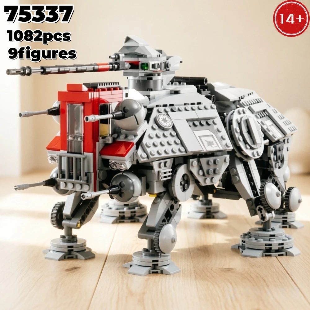 In Stock Space Battle 1082pcs Galaxy Droid Building Blocks 9 Figures Assembly Model Bricks Adult Gift Toy