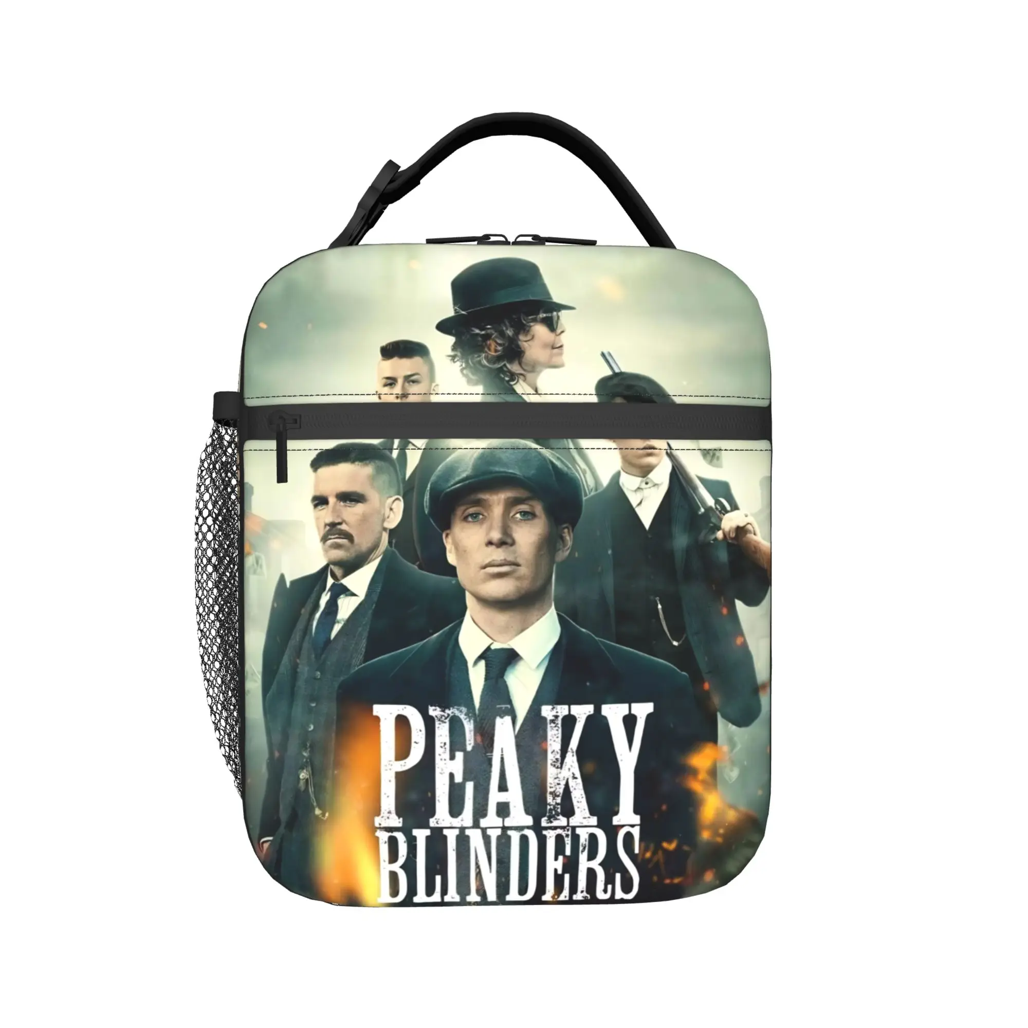 Tommy Shelby Peakys Blinders Insulated Lunch Bag for Men Women  Food Bag Reusable Thermal Cooler Lunch Box For School Office