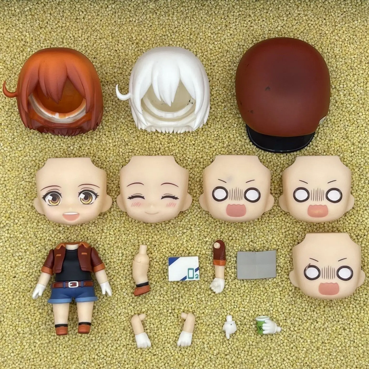 shouwangxianfeng GSC Clay Man Face bambola viso capelli accessori per bambole