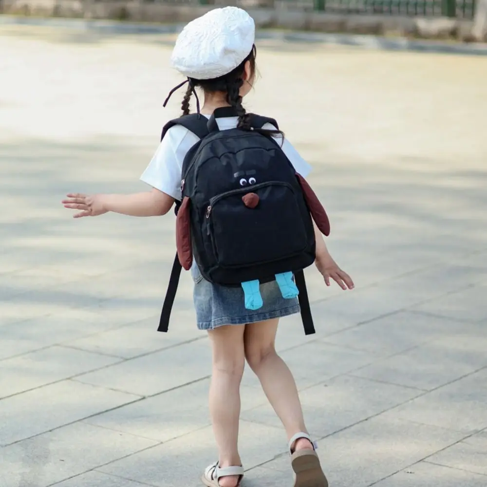 

Dog Pattern Children's Cartoon Backpack Adjustable Straps Zipper Closure Cartoon Shoulder Bag Lightweight Comfortable