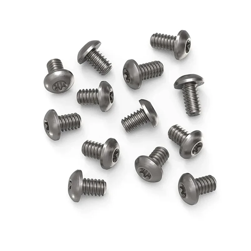 10/20pcs/Set Titanium Alloy Material Knife Handle Screws US Thread 5-40 Half Round Torx Head DIY Making Accessories Nail Parts