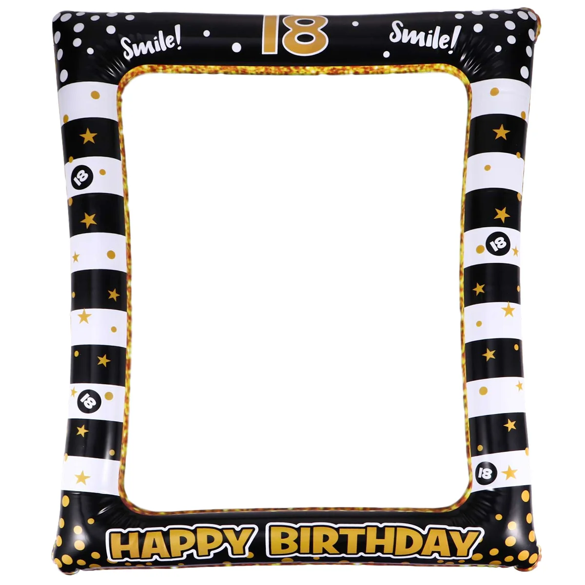 

1Pcs Birthday Party Photo Frame Inflatable PVC Prop Creative Funny Design Enhances Celebration Mood Suitable for Kids Festival
