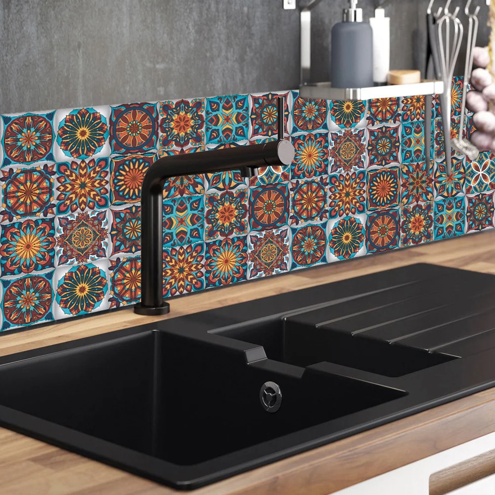 Peel and for mosaic for tile Stickers 24Pcs for crystal for tile Stickers for Quick and Easy Decor Suitable for Smooth Surfaces