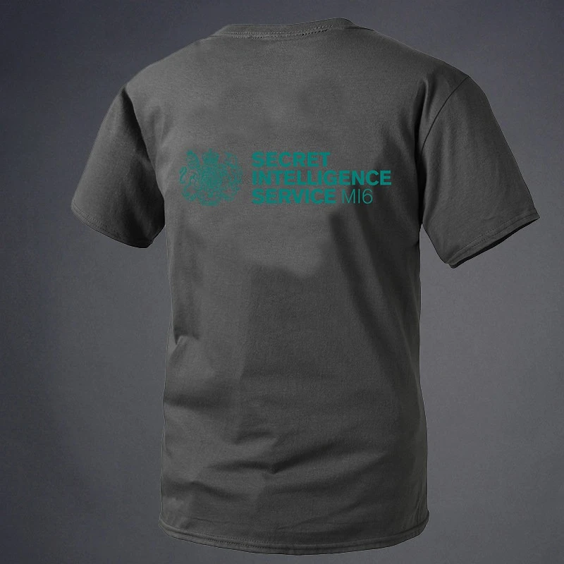 007 Element Six Spots MI6 Round-neck Short-sleeved Shirt Men's Short-sleeved T-shirt Half-sleeved Summer Clothes