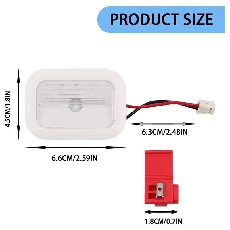 W10695459 Refrigerator LED Light Module Assembly for Whirlpool Maytag,Refrigerator LED Light Board W10843353,,