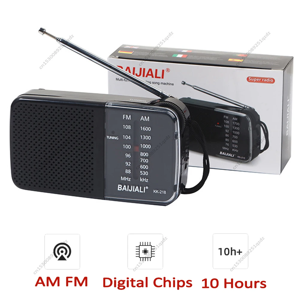 Mini Portable Radio Handheld Digital AM FM MP3 Player Stonego Speaker Devices Supplies Full Wave Radio for AA Batteries